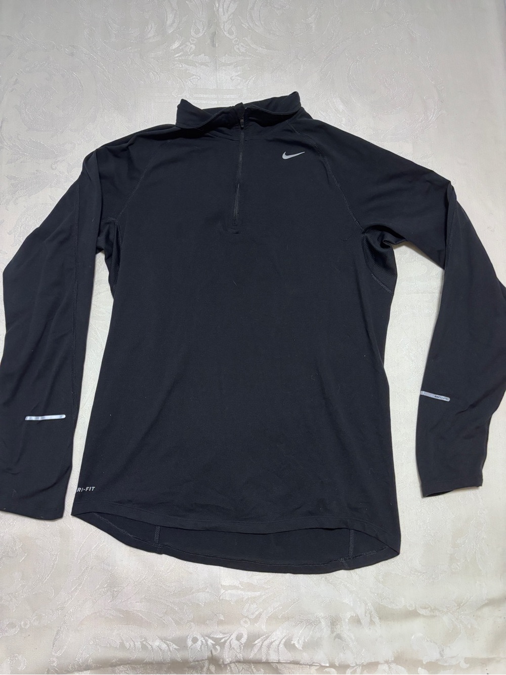 Nike Black Long Sleeve 1/4 Zip Athletic Pullover